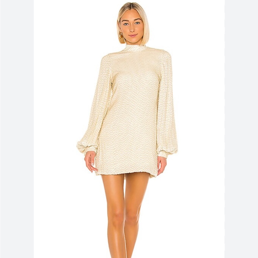 Alexis Alyna Ivory Sequin Mini Dress